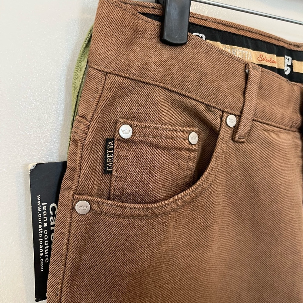 Caretta Brown Straight-Leg Jeans Women's Size 33x32 - Picture 7 of 14